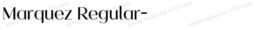 Marquez Regular字体转换